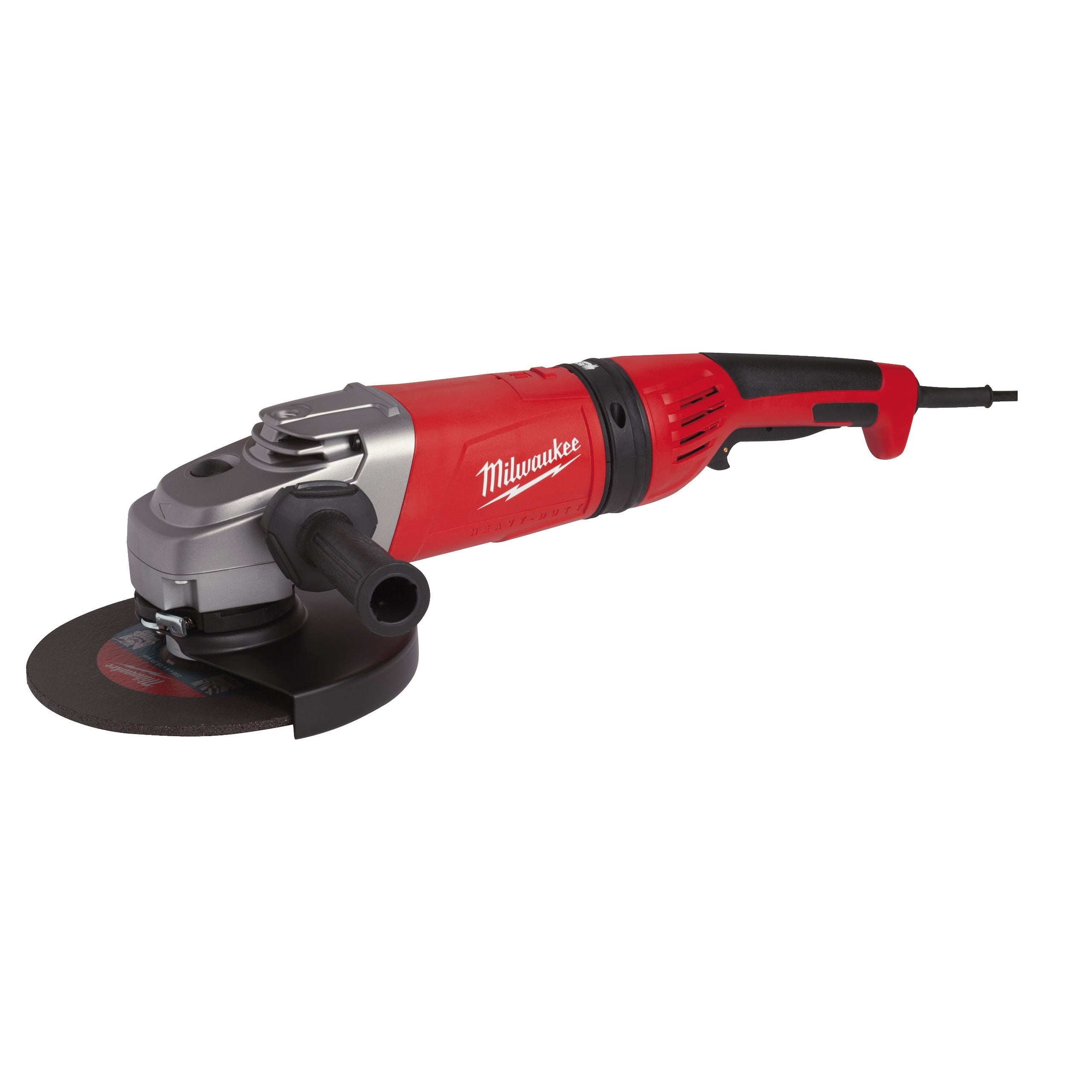 Amoladora angular de 2.600W con AVS y protección contra el retroceso