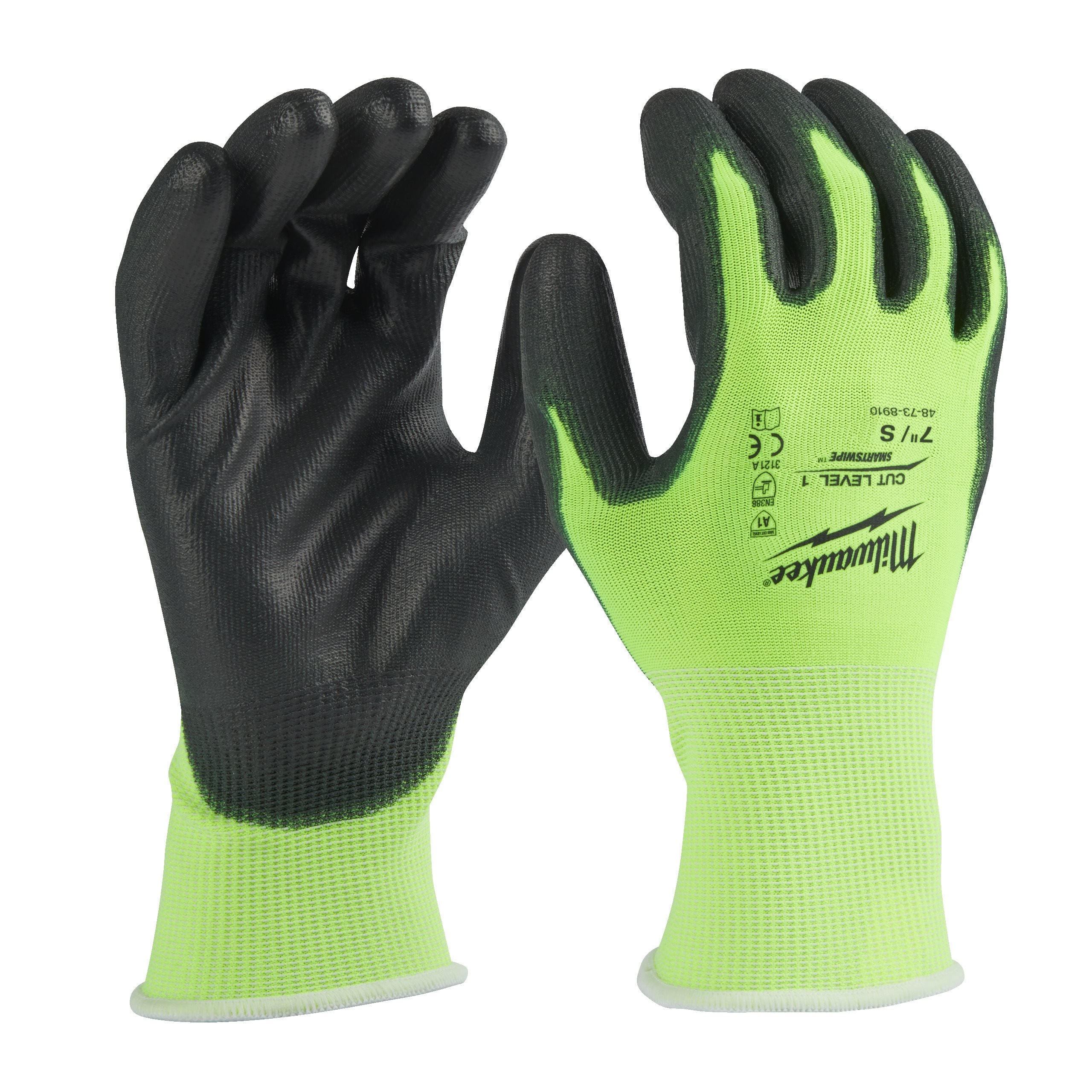 Guantes anticorte de alta visibilidad Nivel A