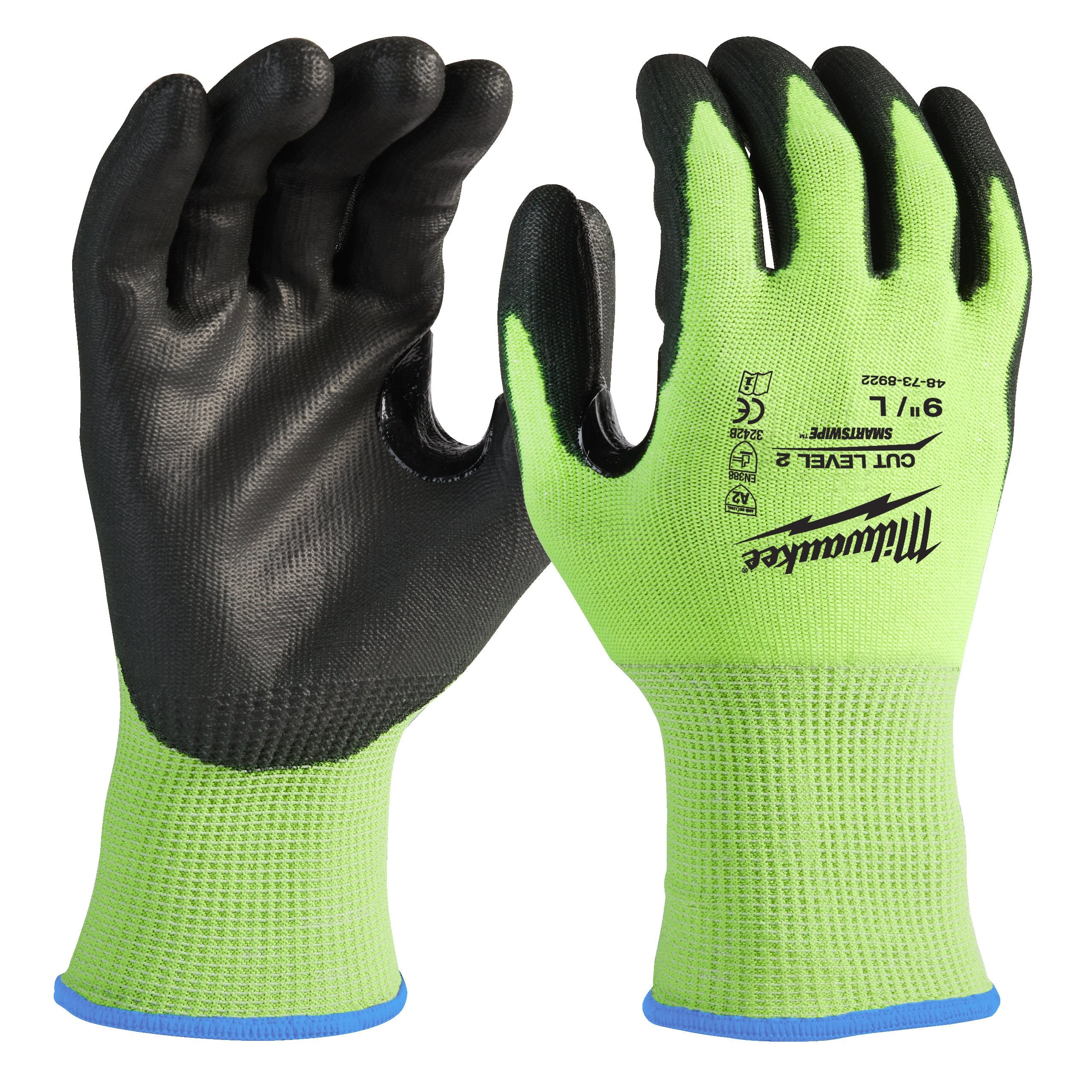 Guantes anticorte de alta visibilidad Nivel B