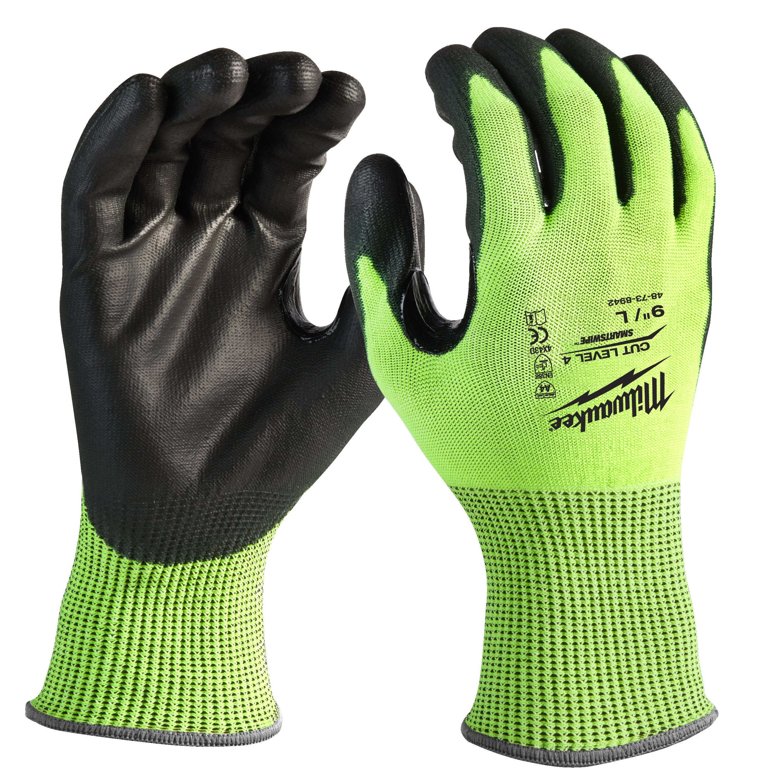 Guantes anticorte de alta visibilidad Nivel D