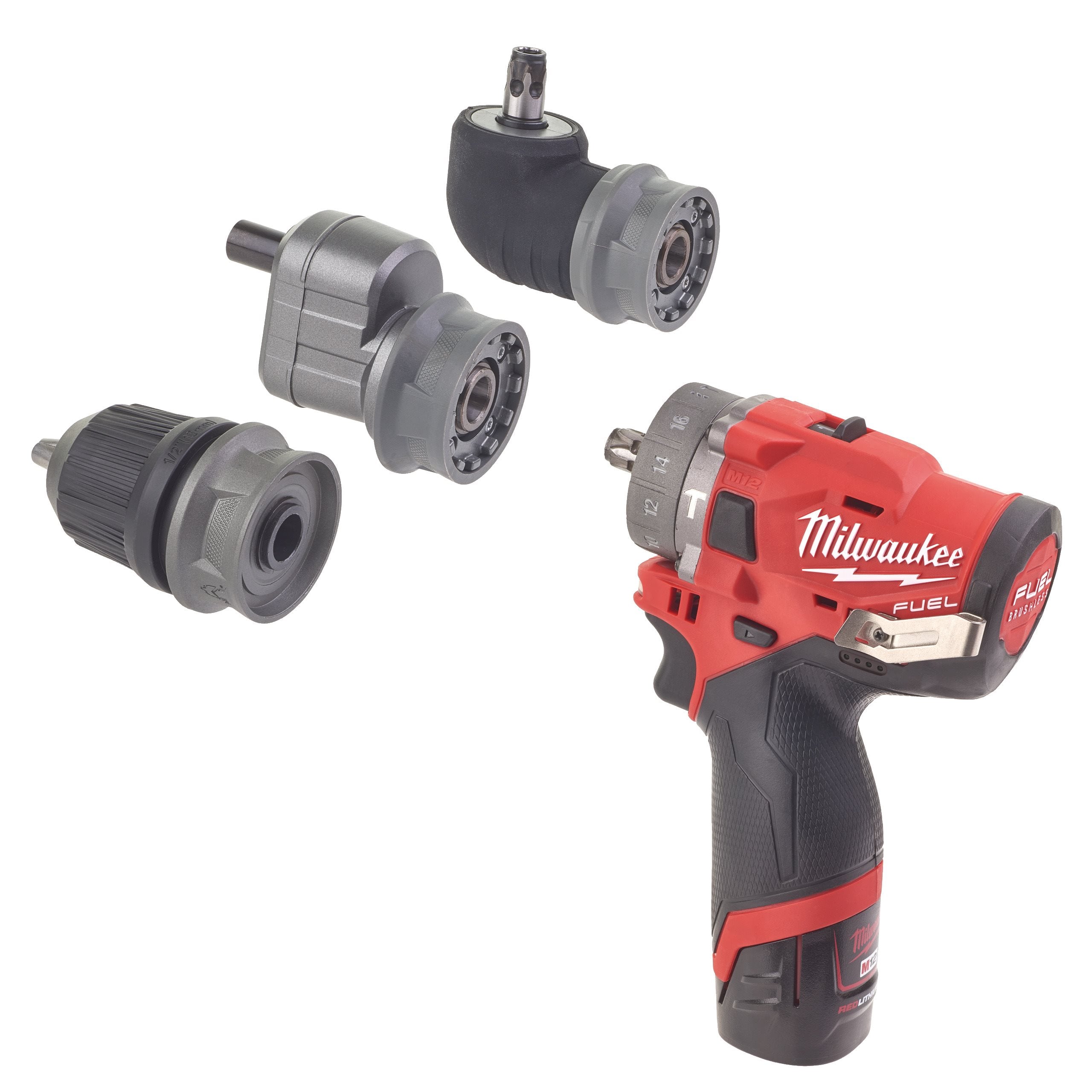 Taladro percutor subcompacto M12 FUEL™ con portabrocas desmontable