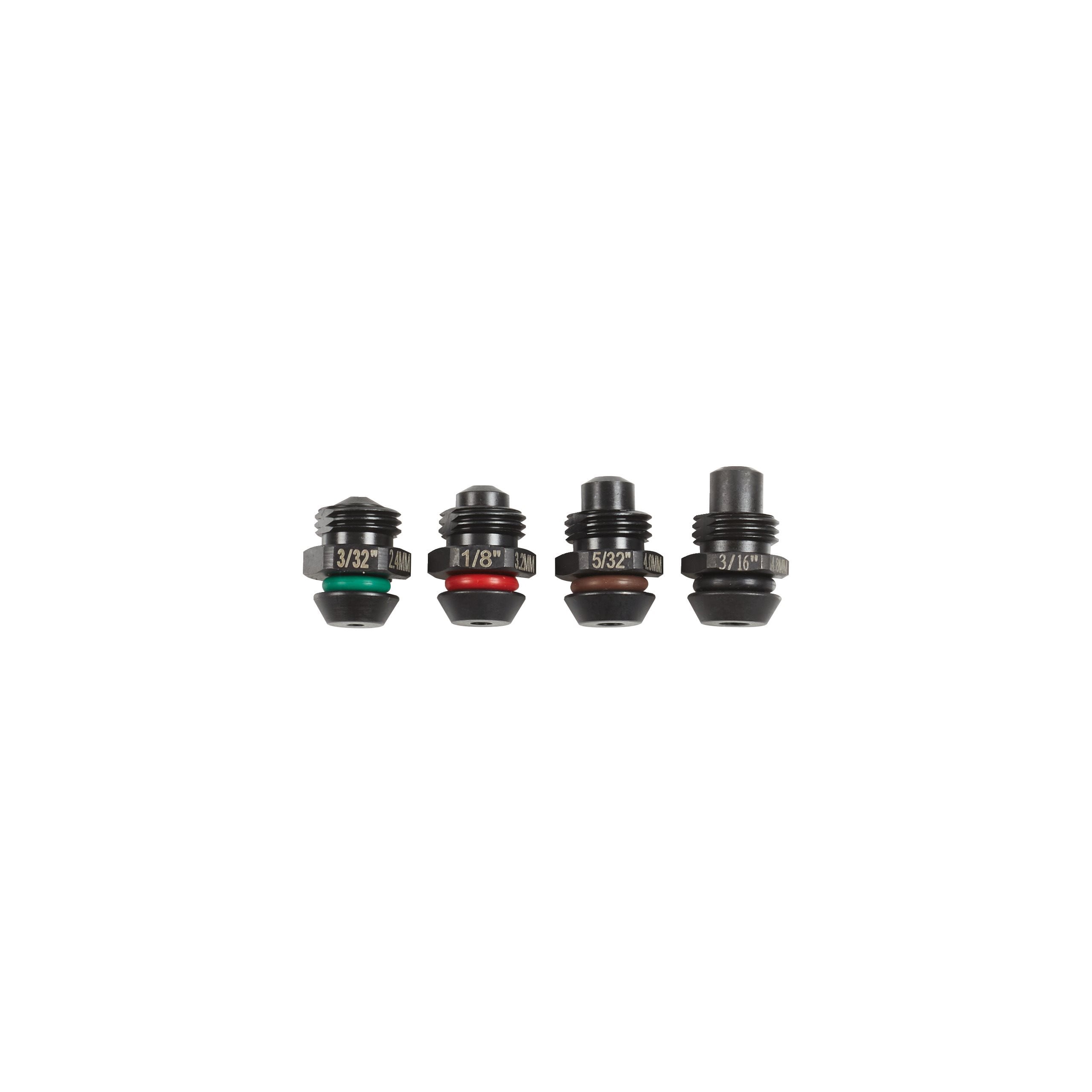 Juego de 4 recambios para la remachadora M12™ (2.4, 3.2, 4.0, 4.8mm)
